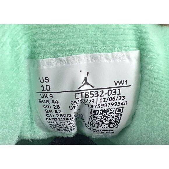 Nike Air Jordan 3 Retro Shoes Green Glow Black Gray CT8532-031 Men's Size 10 - Picture 12 of 12